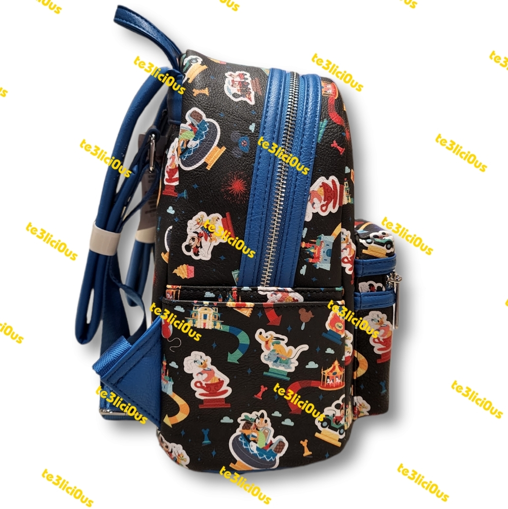 DISNEYLAND LOUNGEFLY PARK ICONS BACKPACK - Picture 4 of 7